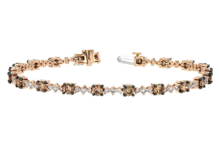 L234-33038: BRACELET 3.05 BROWN DIA 4.10 TW