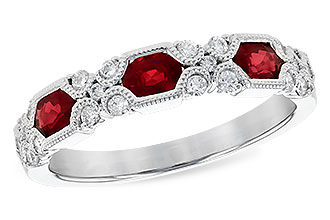 L318-85738: LDS WED RG .74 RUBY 1.00 TGW (4x3MM RUBY)