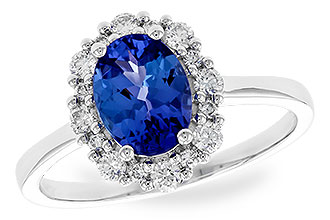 L319-77620: LDS RG 1.02 TANZANITE 1.30 TGW (8x6 OVAL)