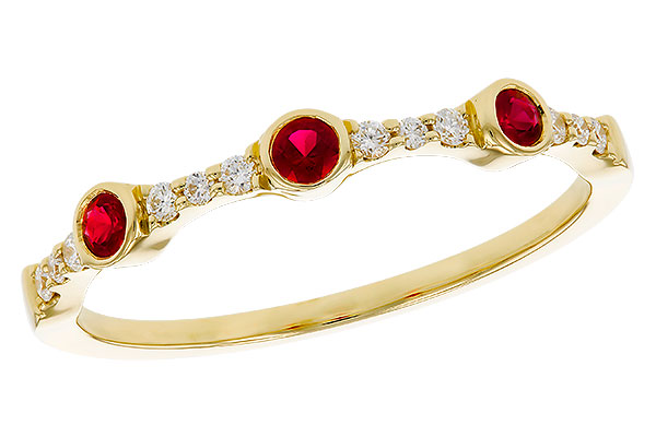 L320-66683: LDS WED RG .15 RUBY .24 TGW
