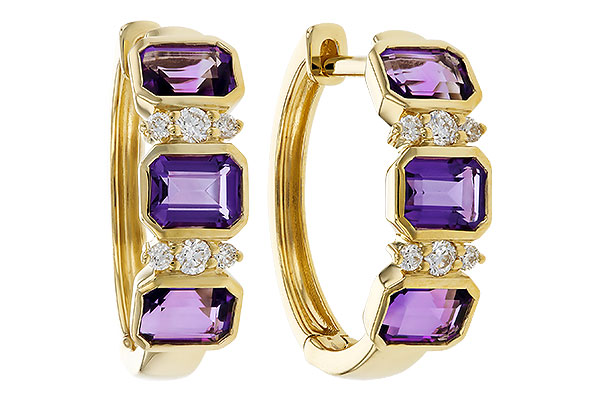 L320-72120: EARRING 1.05 TW AMETHYST 1.16 TGW