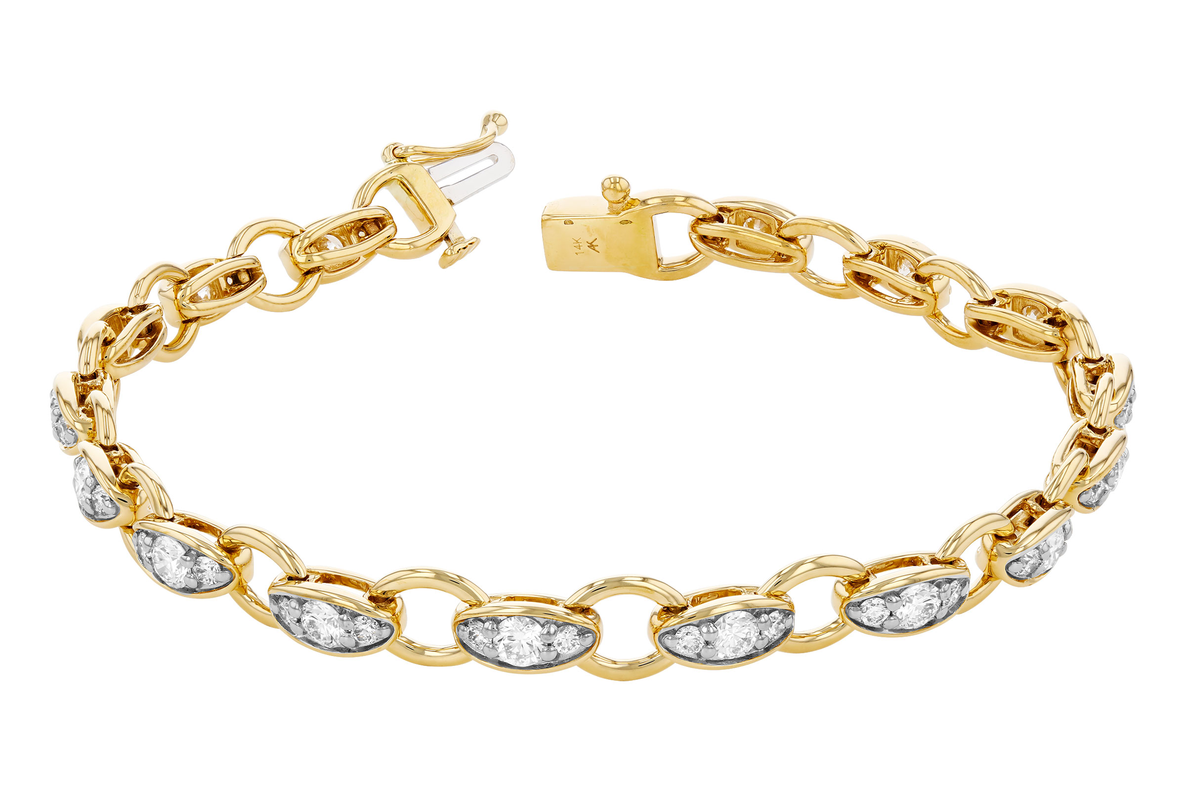 L321-55801: BRACELET 2.20 TW (7")