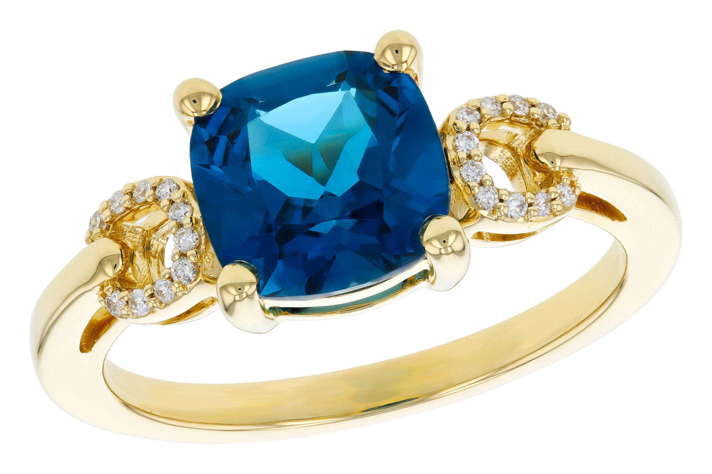 L321-56674: LDS RG 2.16 LONDON BLUE TOPAZ 2.21 TGW (8MM LBT)