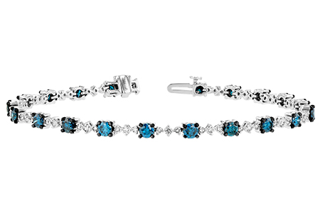 M234-33029: BRACELET 3.00 BLUE DIA 4.05 TW