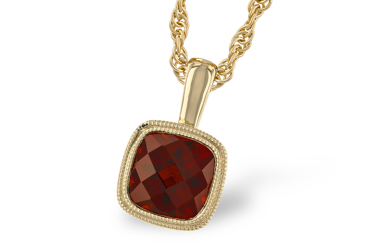 M319-78538: NECKLACE 1.22 CT GARNET