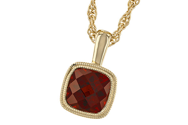 M319-78538: NECKLACE 1.22 CT GARNET