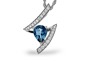M320-64847: NECK 1.04 LONDON BLUE TOPAZ 1.23 TGW (8x6MM)