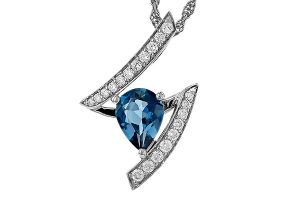 M320-64847: NECK 1.04 LONDON BLUE TOPAZ 1.23 TGW (8x6MM)