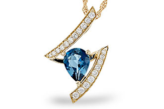 M320-64847: NECK 1.04 LONDON BLUE TOPAZ 1.23 TGW (8x6MM)