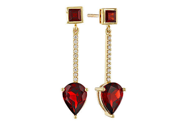 M320-65738: EARRINGS 2.70 TW GARNET 2.77 TGW