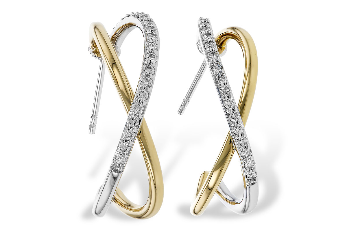 M320-65801: EARRINGS .50 TW