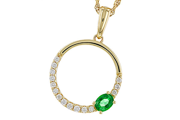 M320-66656: NECKLACE .19 EMERALD .34 TGW