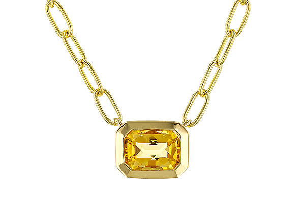 M320-69429: NECKLACE .86 CITRINE (18")