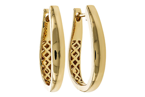 M320-69438: GOLD EARRINGS (22MM)