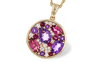 M320-70356: NECK 1.83 TW SEMI-PRECIOUS (P.TOUR, AMY) 2.00 TGW