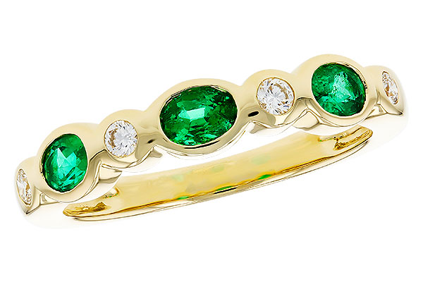 M321-54883: LDS WED RG .43 EMERALD .56 TGW